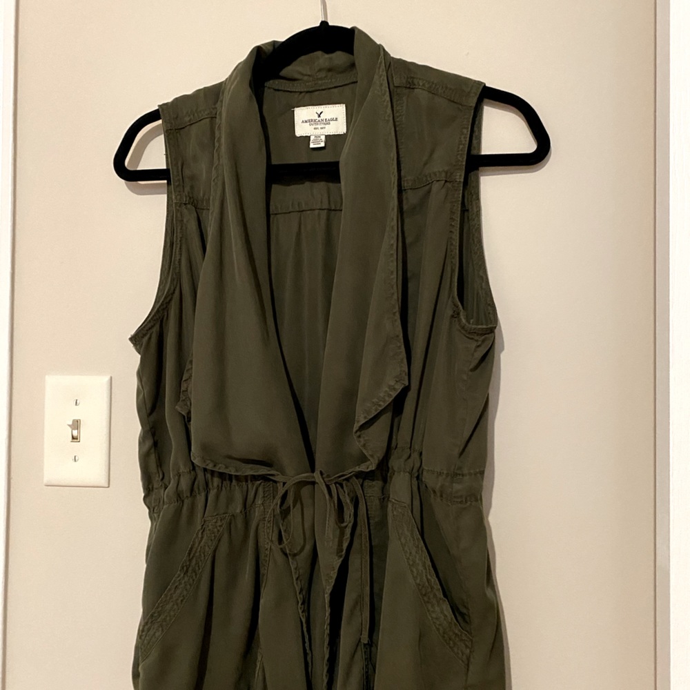 A sleeveless top